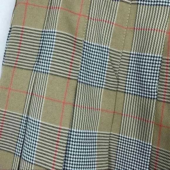 BAGATELLE Collection Houndstooth Plaid Pleated Lined Mini Skirt Size Med… - Picture 3 of 11